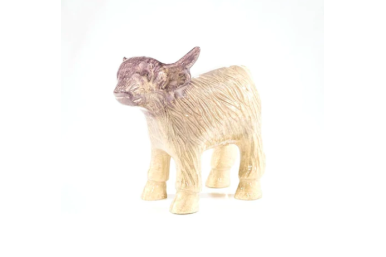 Brushed Silver Highland Cow Large