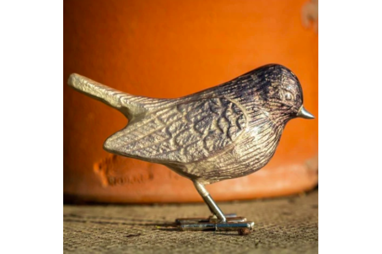 Brushed Silver Robin