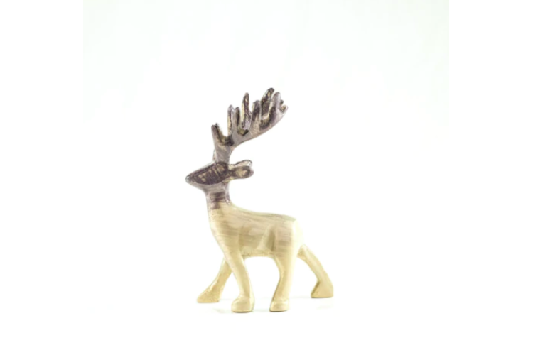 Brushed Silver Stag Medium 