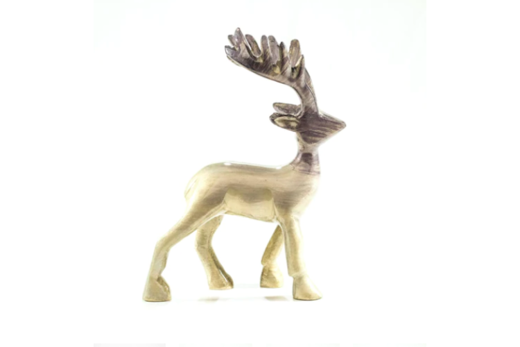 Brushed Silver Stag Large 