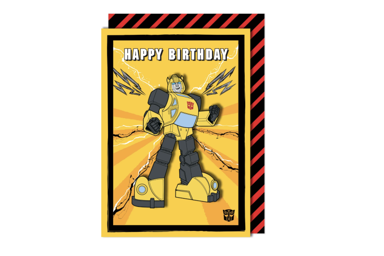 Bumblebee Transformers Birthday Card