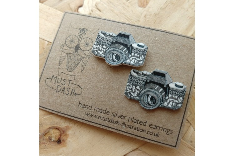 Camera Earrings 