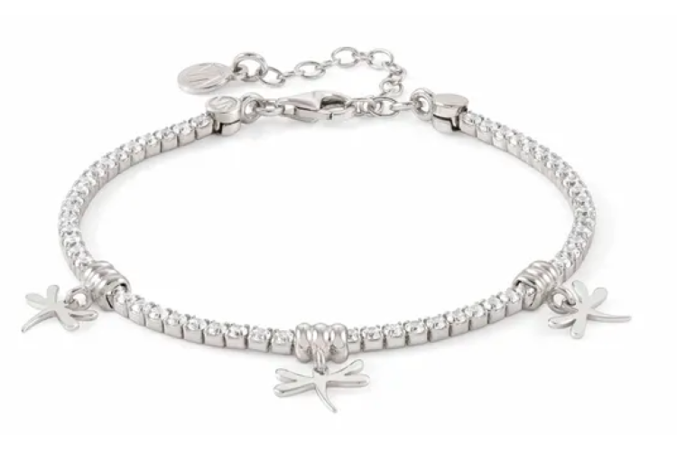 Chic & Charm Silver Bracelet with Dragonfly