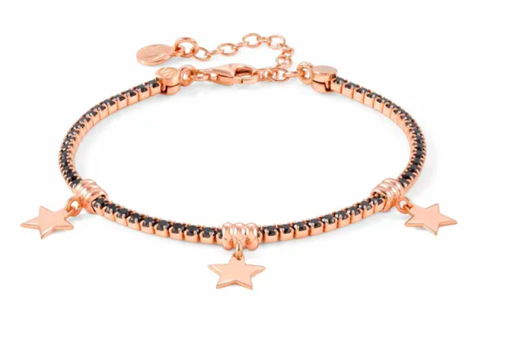 Chic & Charm Rose Gold Bracelet with Stars 