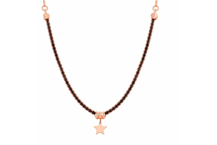 Chic & Charm Rose Gold Necklace with Star 