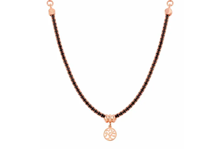 Chic & Charm Rose Gold Necklace with Tree Of Life 