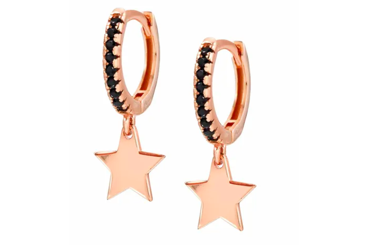Chic & Charm Rose Gold Star Earring 