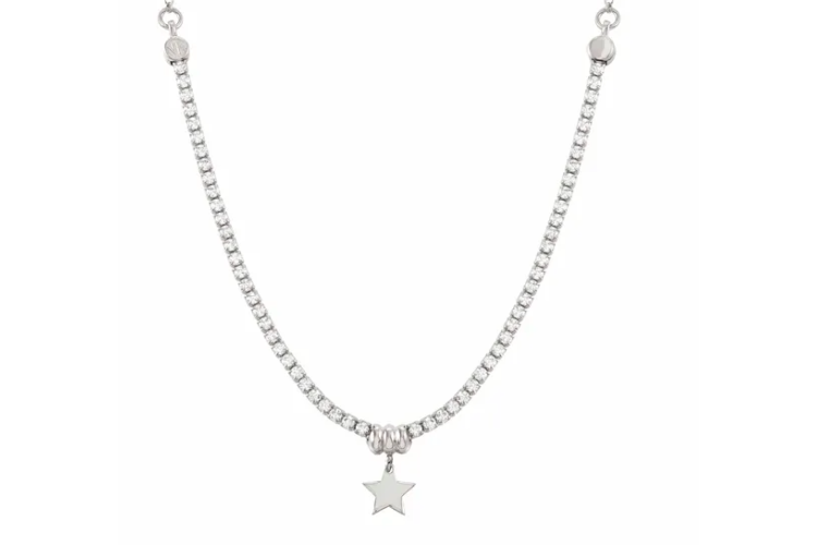 Chic & Charm Silver Necklace with Star