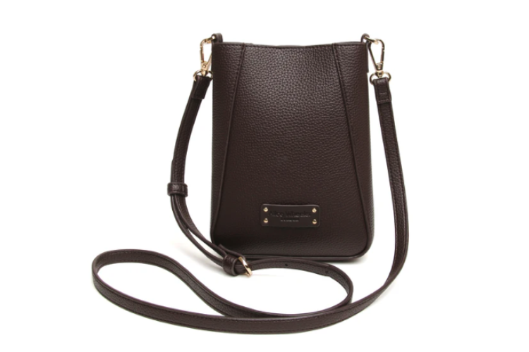 Chocolate Kensington Phone Crossbody Bag