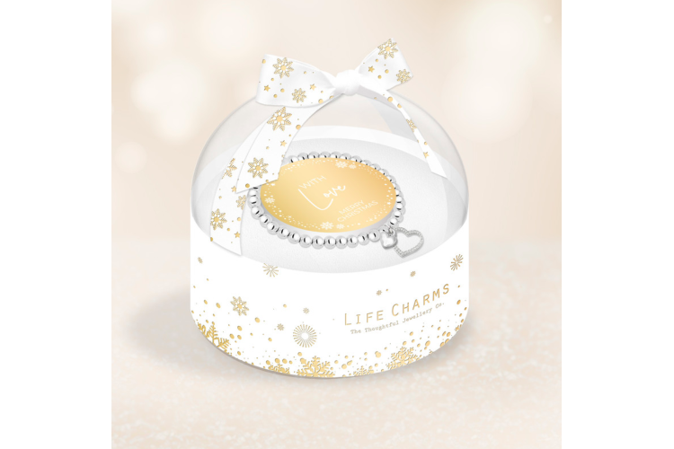 Christmas Bracelet in Bauble Box - With Love  