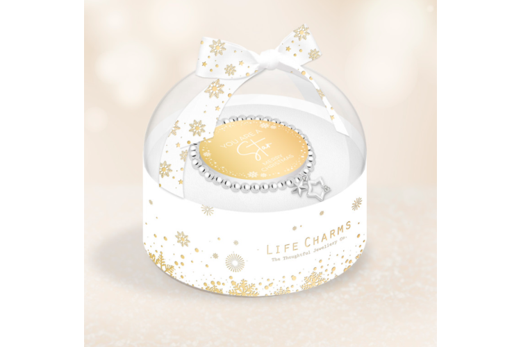 Christmas Bracelet in Bauble Box - You are a Star 