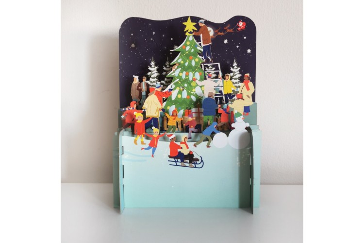 Christmas Tree 3D Pop Up Greeting Card