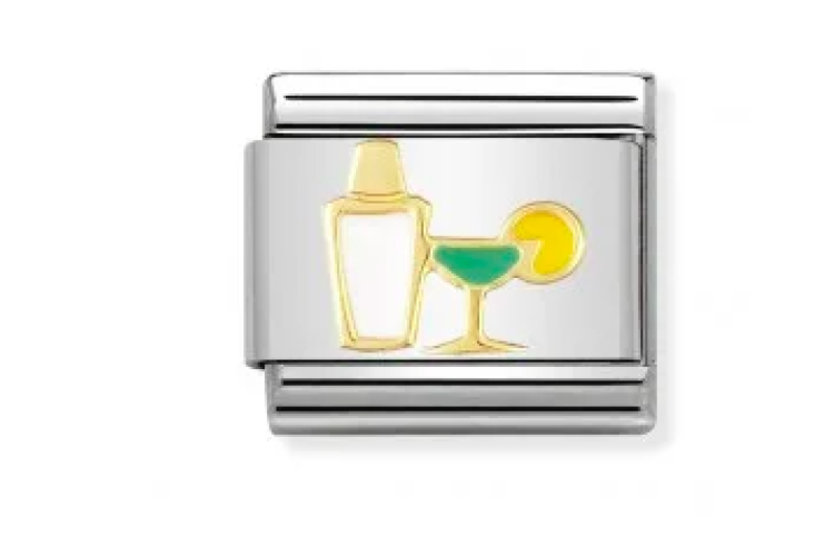 Cocktail shaker and glass Link