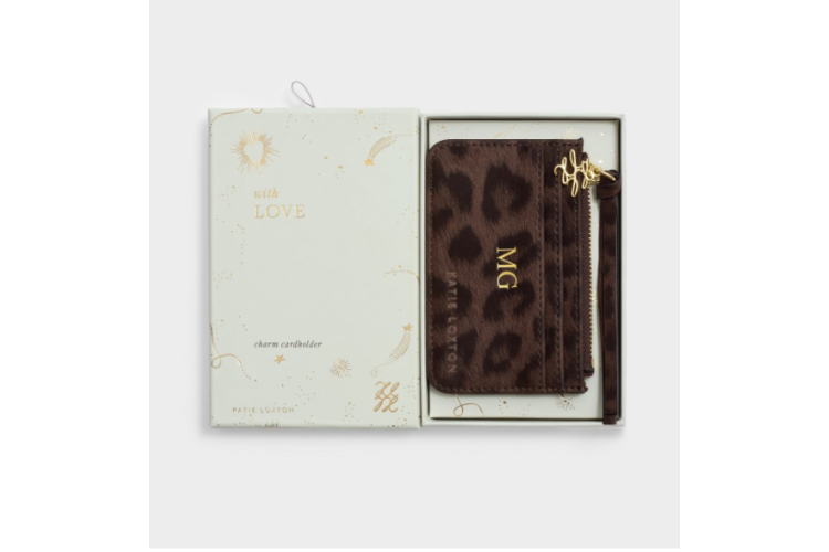 coin and cardholder - chocolate leopard