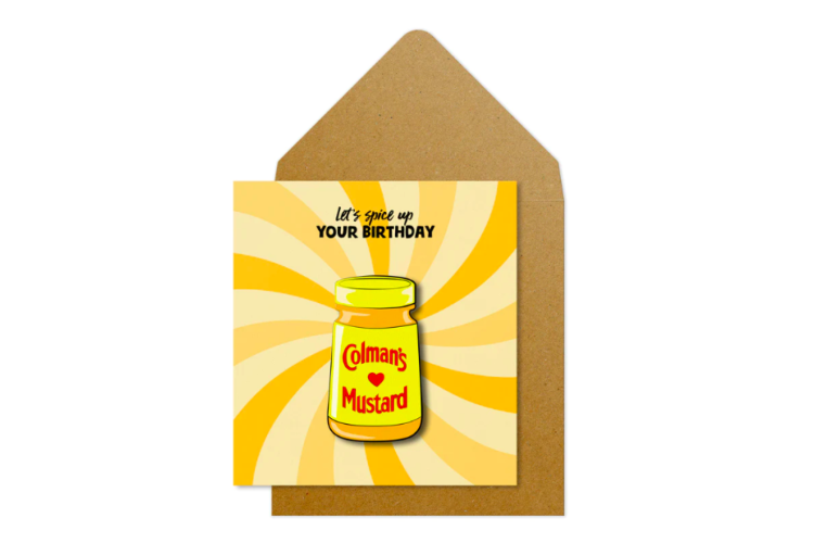 Colmans Mustard Birthday Card