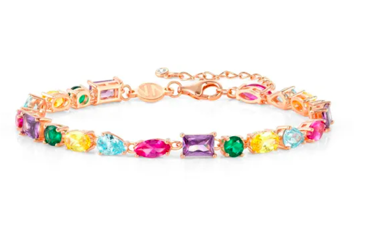 Colour Wave Bracelet Coloured Stones