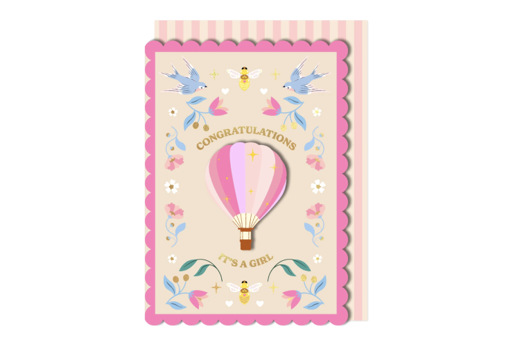 Congratulations It's A Girl Card