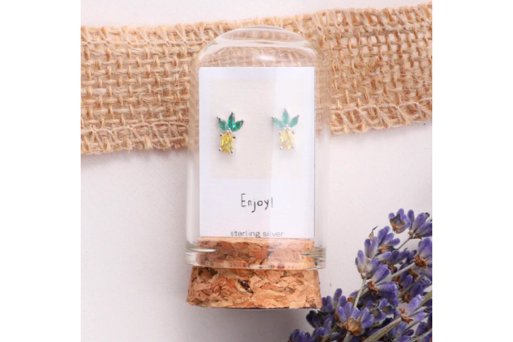 Crystal Pineapple Earrings