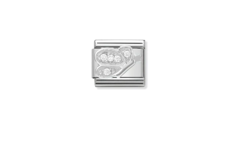 Cubic Zirconia Butterfly Link