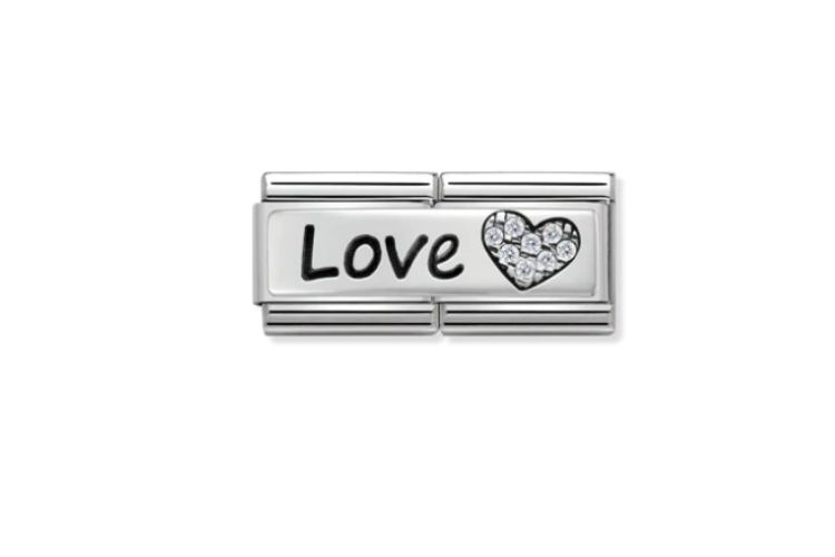 Cubic Zirconia Love Double Link