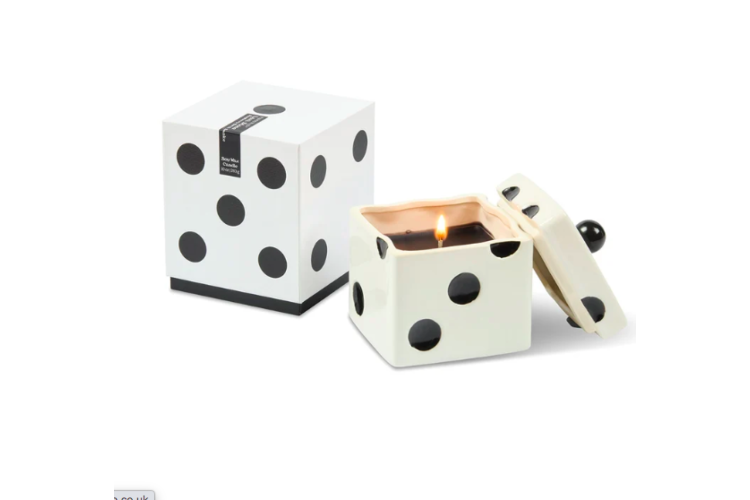 Dice candle - Lava stone