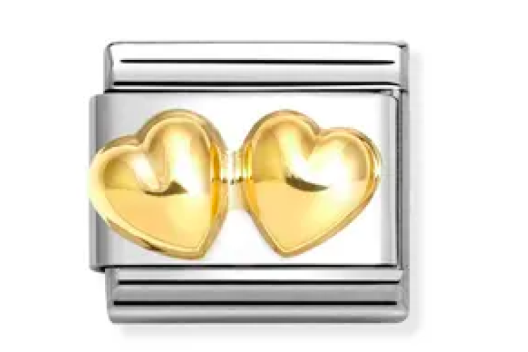 Double Raised Heart Link 