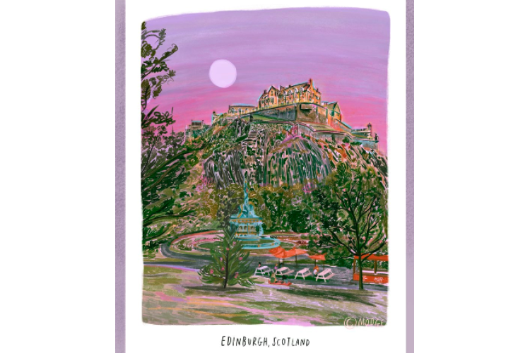 Edinburgh Princes Street Gardens - A4