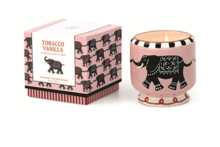 Elephant Ceramic Candle - Tobacco Vanilla