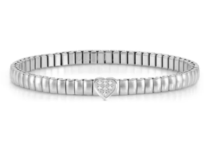 Extension Cubic Zirconia Heart Bracelet