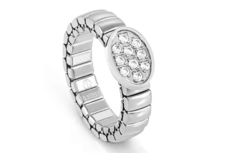 Extension Cubic Zirconia Oval Ring 