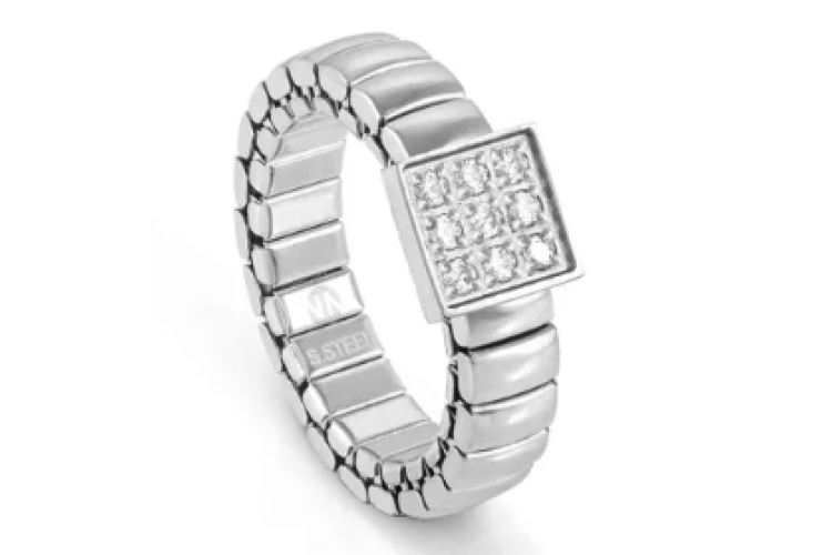 Extension Cubic Zirconia Square Ring 