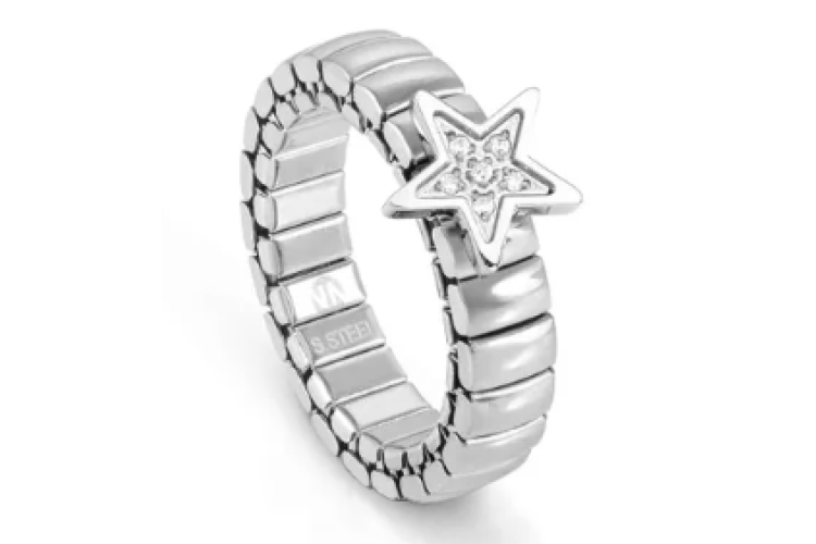 Extension Cubic Zirconia Star Ring 