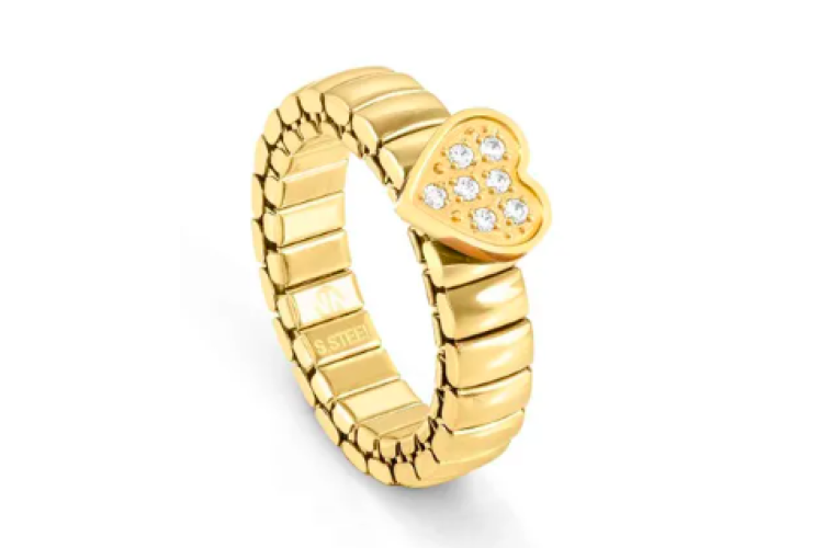 Extension Gold Heart Ring 