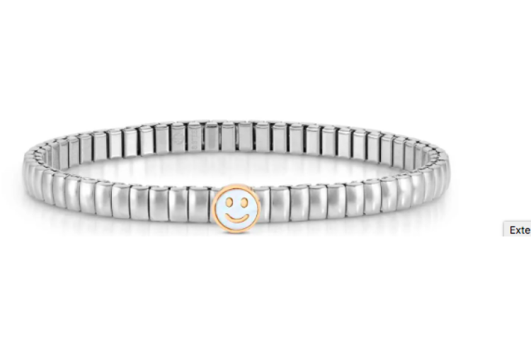 Extension Gold Morther of Pearl Smile Bracelet