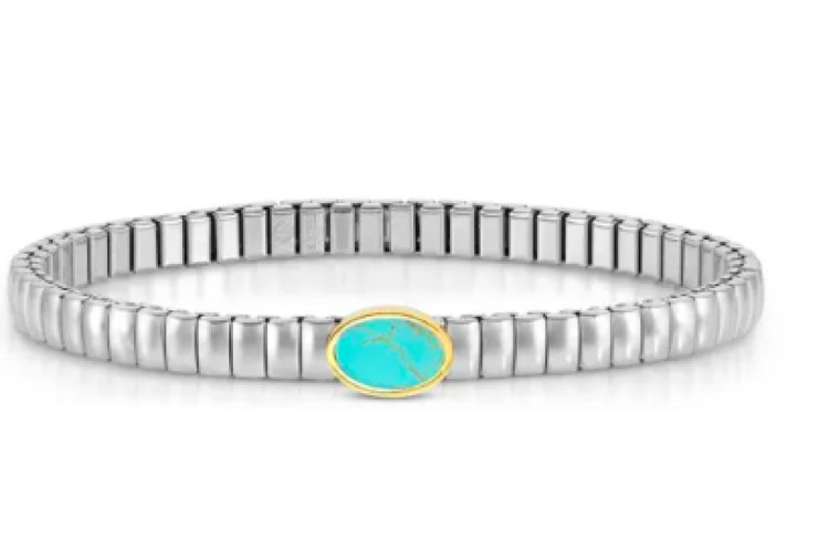 Extension Turquoise Oval Bracelet