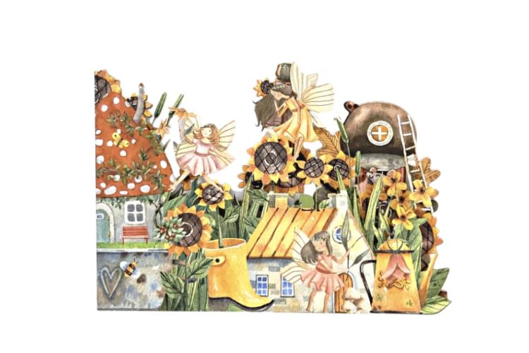 Fairy Garden 3D Pop Up Greeting Card