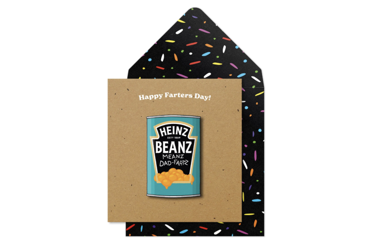 Father's Day Beans Means Fartz Card