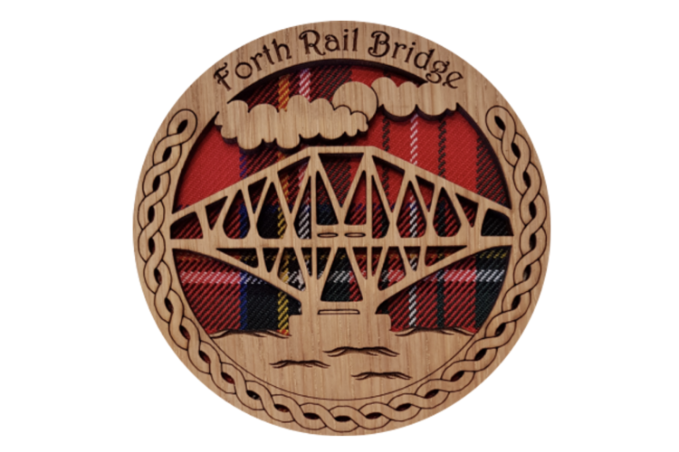 Forth Rail Bridge Round Coaster