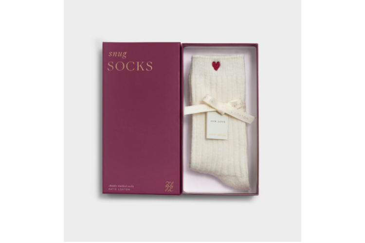 gift boxed chunky knit socks