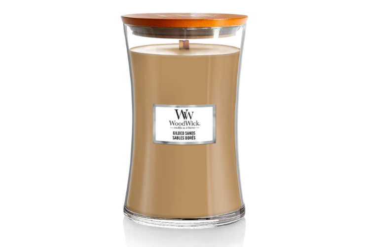 Gilded Sands Large Hourglass Candle