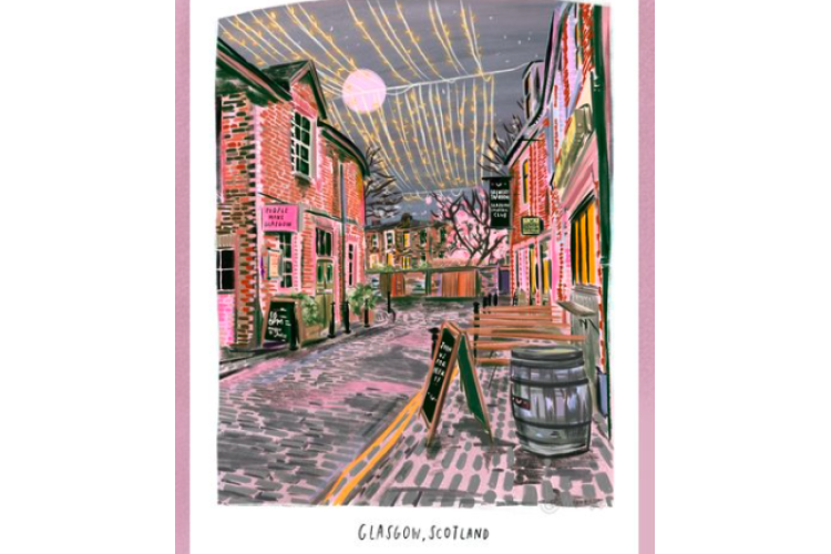 Glasgow Ashton Lane - A3