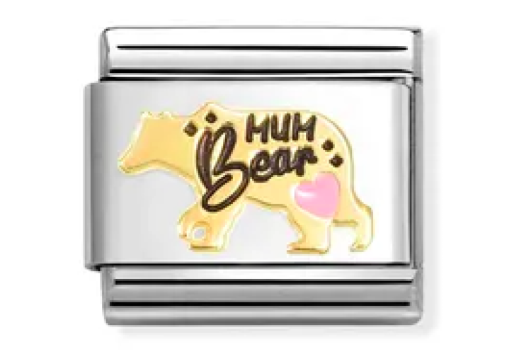 Gold Mum Bear Light Pink link 