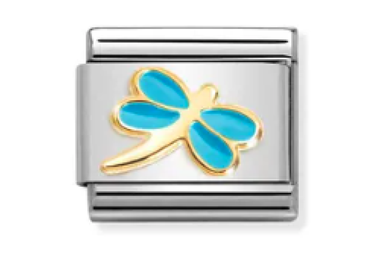 Gold and Blue Dragonfly Link