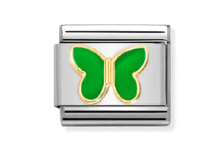 Gold and Green Butterfly Link