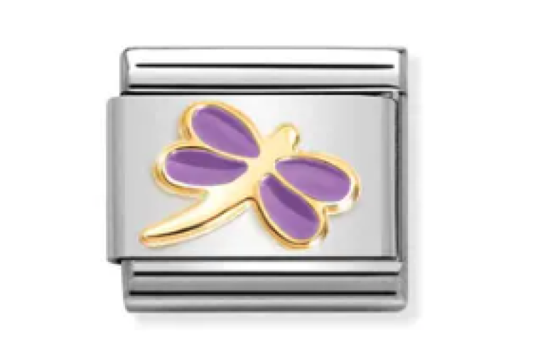 Gold and Purple Dragonfly Link