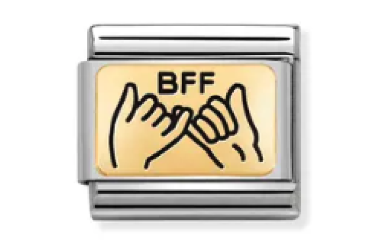 Gold Back Bff Pinky Promise Link