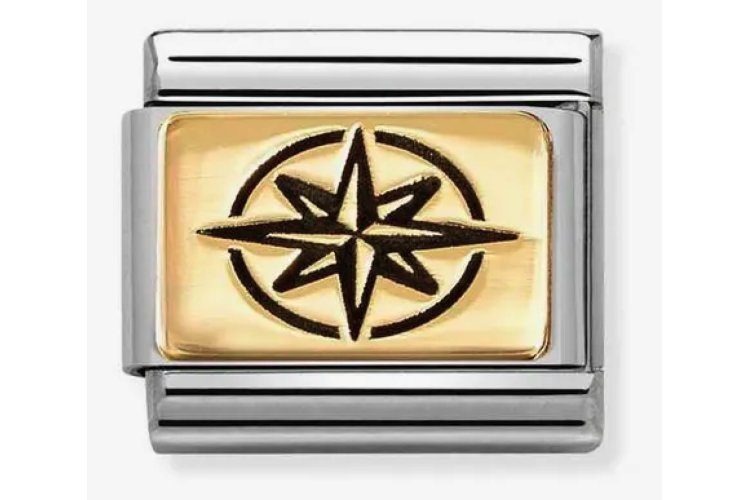 Gold Back Compass Link