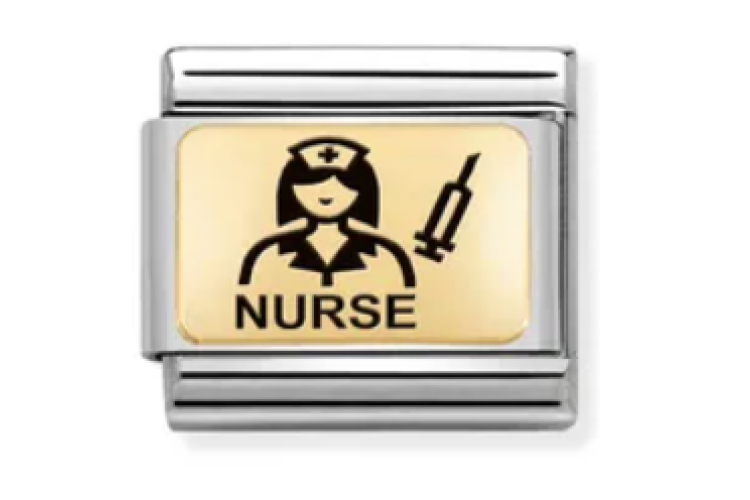 Gold Back Female Nurse Link