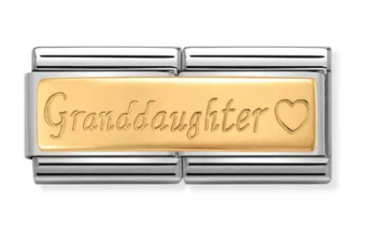 Gold Back Granddaughter Double Link