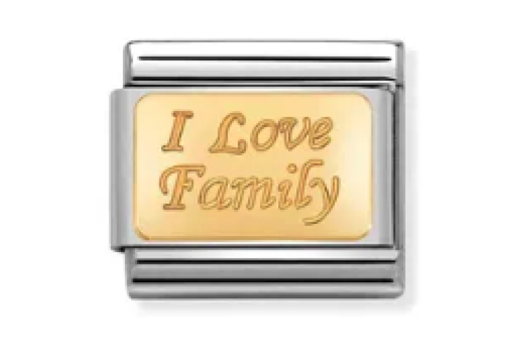 Gold Back I Love Family Link
